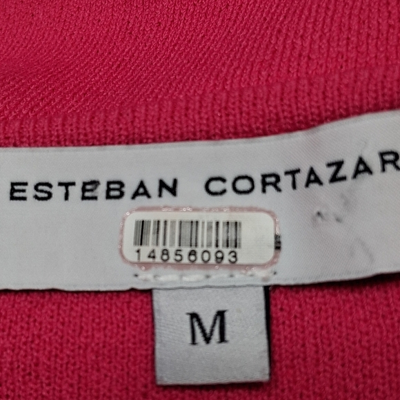 Esteban Cortazar Hot Pink Pullover Sweater Size M - Picture 12 of 12